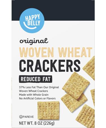 Happy Belly Reduced Fat Whole Wheat Crackers - 8 Ounce Pack of 1 - Buy Online on GoSupps.com