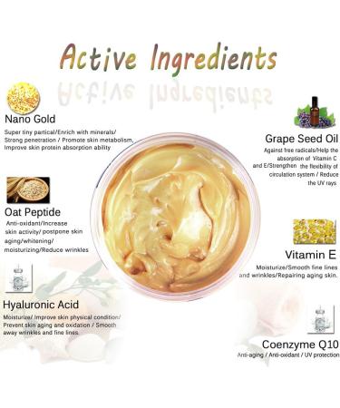 24K Gold Facial Mask 8.8 oz Gold Face Mask for Anti Aging Anti Wrinkle Facial Treatment Pore Minimizer Acne Scar Treatment & Blackhead Remover 250g - Buy Online on GoSupps.com