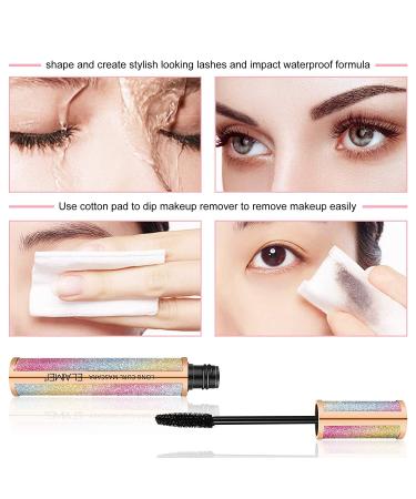 4D Silk Fiber Waterproof Mascara for Longer Thicker Voluminous Eyelashes - Smudge-Proof & Long-Lasting - Black - Buy Online on GoSupps.com