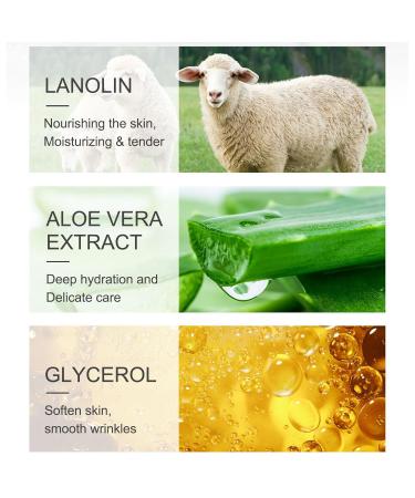 Pure Lanolin Cream for Very Dry Skin | Hydrating Organic Face Moisturizer for Women & Men - International Shipping Available - Buy Online on GoSupps.com