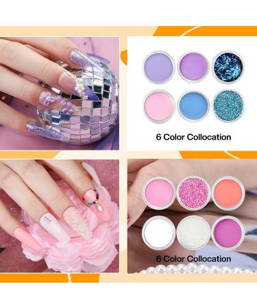 Morovan Acrylic Nail Kit with Drill - Professional Complete Starter Set for Beginners - Glitter Acrylic Powder for Nail Extension - DIY Pink - Buy Online on GoSupps.com