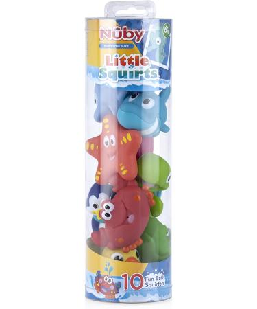 Buy Nuby Little Squirts Bath Squirters - 10 Fun Characters for 6+ Months - Buy Online on GoSupps.com