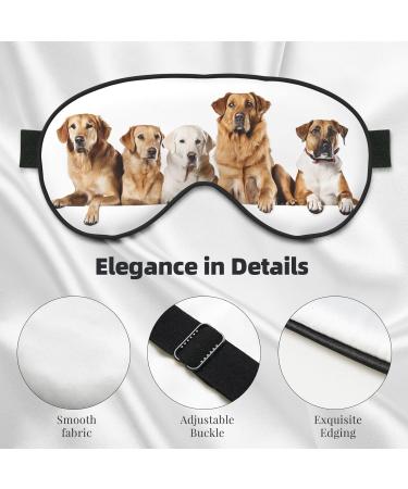 Soft Blackout Sleep Mask for Better Sleep | Reusable Eye Masks for Travel | Pomeranian Pattern Gift for Him & Her - Buy Online on GoSupps.com