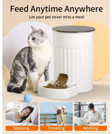 PAPIFEED Automatic Cat Feeder with APP Control | WiFi Smart Pet Food Dispenser for Cats, Rabbits & Small Dogs | Timed Portion Control | Up to 10 Meals Per Day | 1-12 Portions | LMZ - Buy Online on GoSupps.com