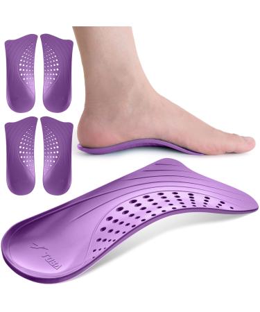 TOBA Arch Insoles Insoles for Men and Women Support  Flat Foot Insoles  Orthotic Insoles Women  Plantar Fasciitis Men  High Arches Flat Feet  Heel Pain Foot Pain-5.5/3-3.5 Purple 5-5.5Women/3-3.5Men 5-5.5Women/3-3.5Men P...