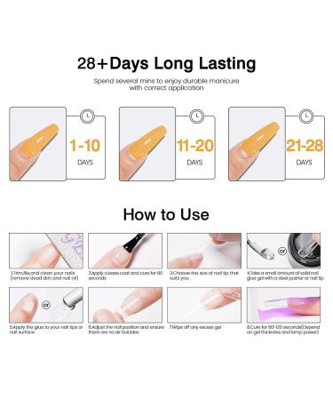 Uv Nail Glue Solid Gel | Clear Strong Nail Tips Adhesive | Versatile Long Lasting Acrylic Nail Glue | Perfect for Wife Girlfriend and Family Nail Gel Strong Adhesive for Nail Tips - Buy Online on GoSupps.com