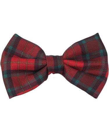 Pet Heroic Pet Dog Cat Collar with Grid Bow tie Adjustable Plaid Pet Dogs Cats Comfortable Durable Bowtie Collars for Small Medium Large Dogs Cats in 3 Styles M Red-grid - Buy Online on GoSupps.com