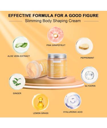 Fat Burner Slimming Cream - Abdominal Reducing & Cellulite Hot Massage Cream for Weight Loss - 250g - Buy Online on GoSupps.com