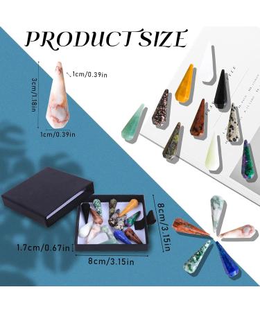 Buy Aitsite Natural Bowling Crystal Healing Stones Set - 15 Gemstone Chakra Stones for Meditation & Decor | International Shipping Available - Buy Online on GoSupps.com