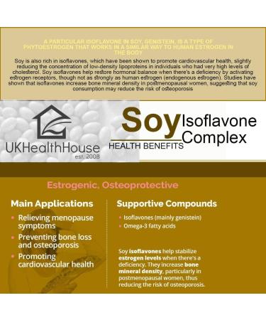 Super Strength Soy Isoflavones Complex Capsules 500mg x 180 - Menopause Relief - Buy Online on GoSupps.com