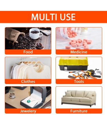 Buy 2 Gram Fonday Food Grade Silica Gel Pack - 1000 Packs Moisture Absorber & Dehumidifier | Perfect for International Shipping - Buy Online on GoSupps.com