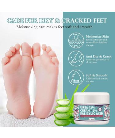 DMQ 42% Urea Foot Cream Moisturizing Cracked Heel Repair Cream for Feet and Hand Hard Skin Remover Foot Cream Deep Moisturizing Callus Remover Nourishes Soften for Body Feet Knees and Hand - Buy Online on GoSupps.com