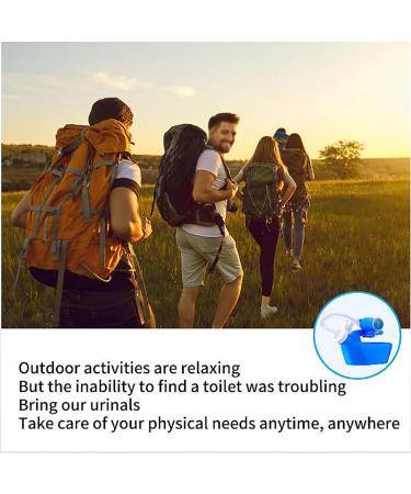 Blue ICEMOB Urinals for Men Male Urine Bottles Non Spill 2000ML Pee Bottle for Men with Cleaning Brush Clear Scale Portable Urinal for Home Camping Travel 1.6M Hose - Buy Online on GoSupps.com