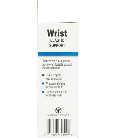 Flex Aid Wrist Support Wrap - Elastic Brace for Carpal Tunnel, Arthritis, Tendonitis - Ideal for Exercise, Weight Lifting, Calisthenics - One Size Fits All - Buy Online on GoSupps.com