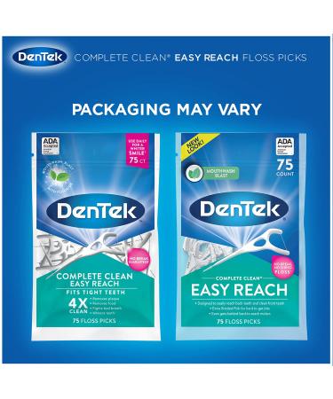 DenTek Comfort Clean Sensitive Gums Floss Picks 75 Count (Pack of 6) - Gentle Dental Floss for Sensitive Gums - Buy Online on GoSupps.com