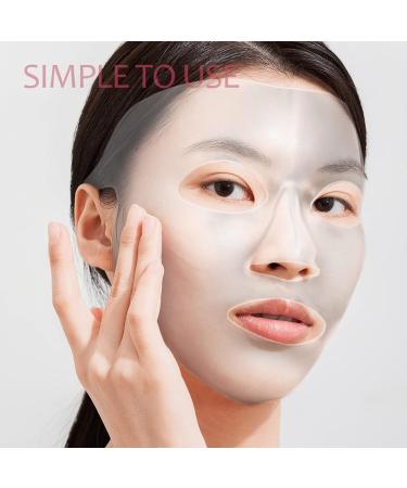 Beaupretty Reusable Silicone Face Mask 3-Piece Moisturising Face Mask Cover Reusable Anti-Wrinkle Silicone Face Mask Holder for Leaf Masks - Buy Online on GoSupps.com