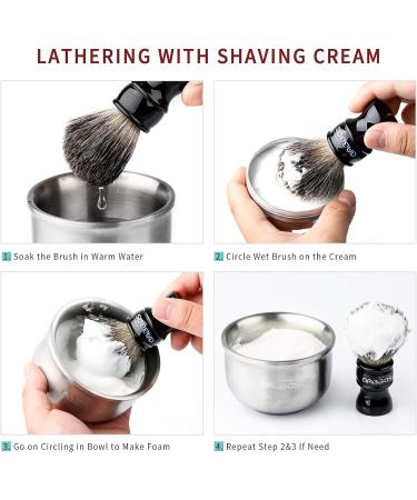 Anbbas 5.3oz Shaving Cream for Men and Women - Sensitive Skin Wet Shave Cream with Sandalwood & Shea Nut Essential Oils - Buy Online on GoSupps.com