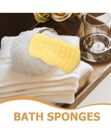 Healvian Natural Exfoliating Bath Sponge | Body Wash & Back Scrubber Loofah for Spa-quality Shower Experience - Buy Online on GoSupps.com