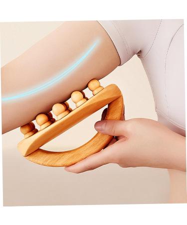 Wood Therapy Massage Tool Set - 1 Piece Wood Roller for Lymphatic Drainage & Cellulite Massage | Enhance Body Shaping & Gua Sha Benefits - Buy Online on GoSupps.com