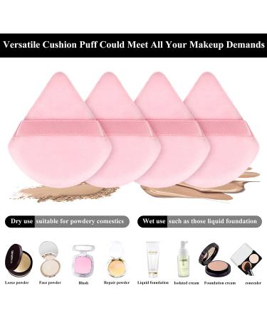 12 Pack Triangle Makeup Puff - Soft Powder Puffs for Loose & Mineral Foundation - Pink Cosmetic Tools - Buy Online on GoSupps.com