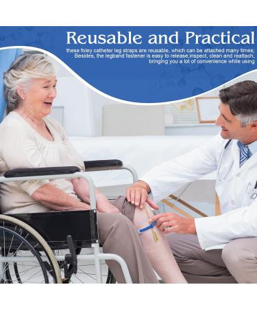 10 Pack Foley Catheter Leg Strap - Anti-Slip Silicone Holder for Comfortable Secure Catheter Support - Urinary Catheter Supplies - Buy Online on GoSupps.com