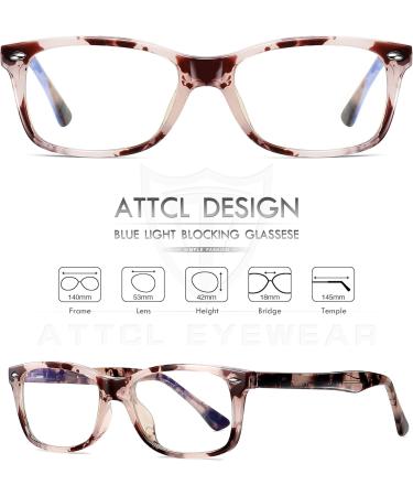 ATTCL Blue Light Filter Glasses for Men & Women - Leopard Non-Prescription Gaming & Computer Glasses to Reduce Eye Strain - Buy Online on GoSupps.com
