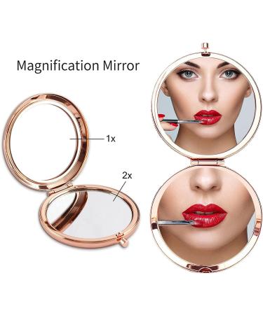 Sister Gifts Compact Mirror - Birthday/Mothers Day/Valentine Gift for Big/Little Sister - Rose Gold - Buy Online on GoSupps.com