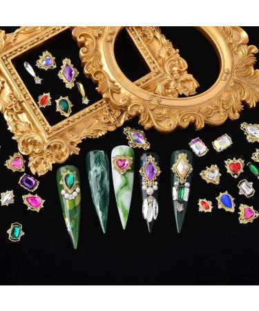 240Pcs Nail Art Rhinestones Kit - Luxury Crystal Diamonds for Nail Design - Multi-color Gems for Nails Crafts - 24 Styles - Buy Online on GoSupps.com