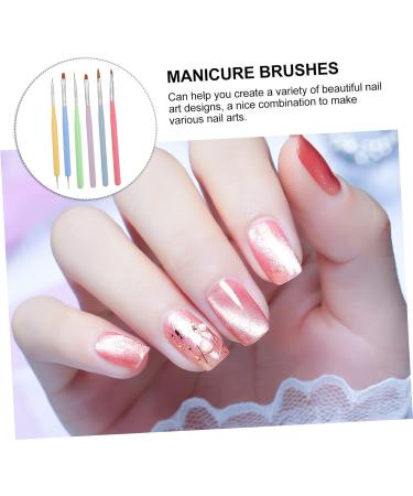 POPETPOP 1 Set Nail Pen Nail Brush Diy Nail Kits Nail Art Brush Nail Painting Grooming Kit Beauty Kits Nail Manicure Kit Nails Kit Nail Drawing Pen for Salon Nylon Pen Kit Cosmetic 16X0.8X0.8CM Assorted Color 1 - Buy Online on GoSupps.com