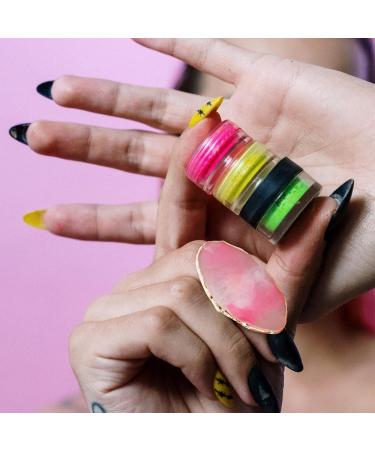 Minkissy 6-Piece Nail Art Palette Set - Synthetic Resin Mixing Palette for DIY Manicure & Nail Polish Display - Buy Online on GoSupps.com