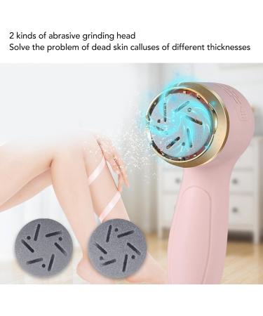 Rechargeable Electric Foot Callus Remover Foot File Foot Scrubber with 2 Speeds 2 Abrasive Heads Dust Suction Long Lasting Battery for Salon-like Foot Care - Buy Online on GoSupps.com