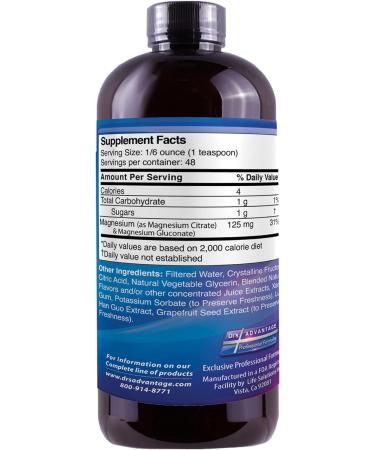 Dr S Advantage Liquid Magnesium Supplement for Women & Men Non-GMO 8 Oz Health & Beauty  - Buy Online on GoSupps.com