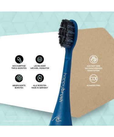 Buy Happybrush 9-Piece Replacement Brushes for Vibe 3 Electric Toothbrush | Icon Differentiated Heads | Blue Ocean Rounded Bristles - International Shipping Available - Buy Online on GoSupps.com