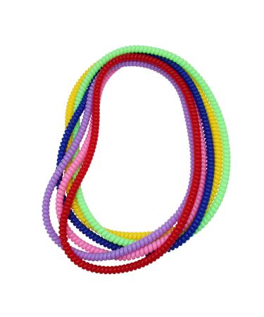 Sensory Chew Necklace for Boys and Girls, 6 Pack Stretch Chewing Necklaces for Kids with Autism ADHD SPD, Oral Motor Aids Chew Toys Reduce Fidgeting for Kids Chewer (6)