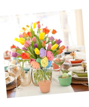 Alipis Easter Eggs Emblems Easter Centerpiece Decoration Egg Bonsai Ornaments Potted Plant Household Picture 2 19.00X7.00X7.00CM - Buy Online on GoSupps.com