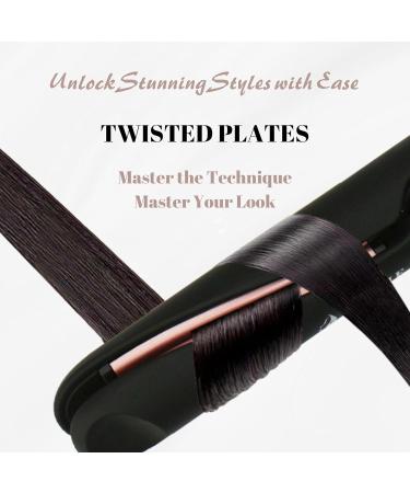 2 in 1 Curler and Straightener - Fast Heating Ceramic Curling Iron for Travel Dual Voltage & Glove Included - Buy Online on GoSupps.com