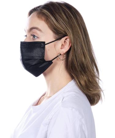 MEDI SANT 50+1 Black Disposable Surgical Masks - EN14683 Type I BFE 95% 3-Ply Protective Face Masks for International Shipping - Buy Online on GoSupps.com