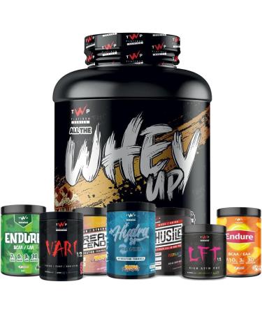TWP Nutrition Platinum Series All The Whey Up Protein Powder Shake 23g Whey Protein Low Fat Low Carbs 2.1kg/900g & 70/30 Servings Vegetarian Friendly (2.1kg Sticky Bistoffee Cheesecake) Sticky Bistoffee Cheesecake 2.1kg - Buy Online on GoSupps.com