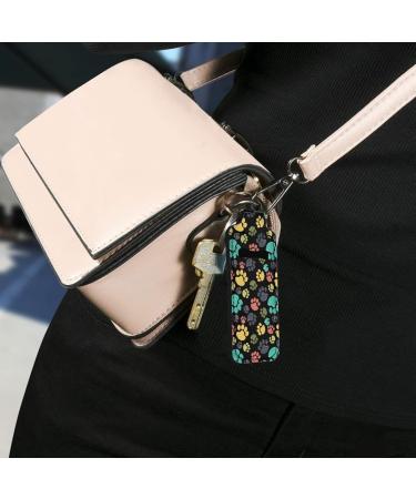 Lip balm keychain for women and girls colorful dog paws. - Buy Online on GoSupps.com