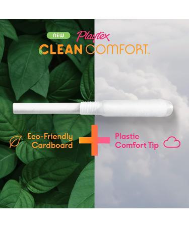 Playtex Clean Comfort Organic Cotton Tampons Multipack - 28ct | Fragrance-Free, 14ct Regular & 14ct Super Absorbency - Buy Online on GoSupps.com