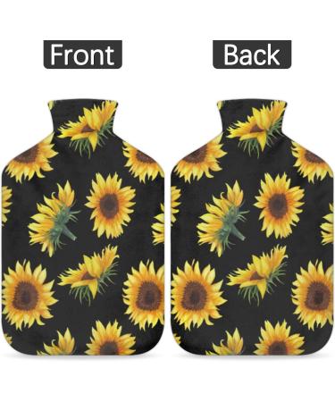 Yellow Sunflower Heat Bottle - 2L Capacity for Pain Relief & Menstrual Cramps - Buy Online on GoSupps.com