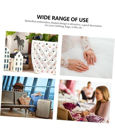 Lurrose Pbr Hat 10pcs Banner Costume Stickers Bag Decor Craft Diy Iron-on Patch Three-dimensional Fabric Stickers White Stickers - Buy Online on GoSupps.com