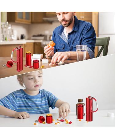 Pocket Pill Box - Waterproof Metal 3-Day Organizer for Fish Oil & Pills | Compact Carry-on & Wallet Size - Buy Online on GoSupps.com