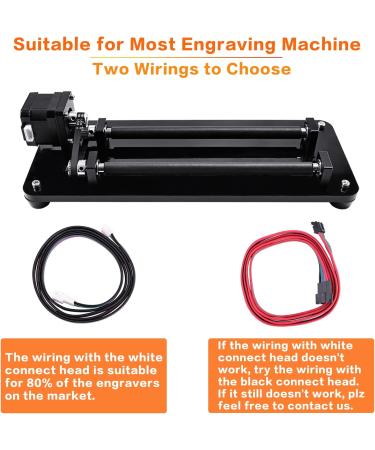 Laser Engraver Y-axis Rotary Roller for Cylindrical Objects | Compatible with CNC Machines | Three Grades Adjustable | 3D Printer Accessories - Buy Online on GoSupps.com