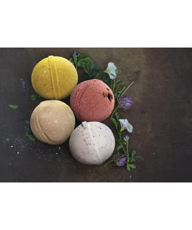 Legends Creek Farm Goat Milk Botanical Bath Bomb Gift Set - Shea Butter & Sunflower Oil - Hydrating and Relaxing - 18 Oz Total (4-Pack) - Botanical Formula - Buy Online on GoSupps.com