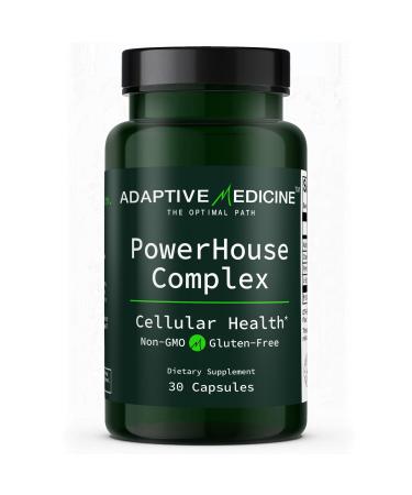 Powerhouse Complex Supplement for Mitochondrial Support, Brain & Memory Health, Energy Support with L-Ergothioneine, ALA, CoQ10 & PQQ Cellular Energy, Cognition & Metabolic Health 30 Capsules