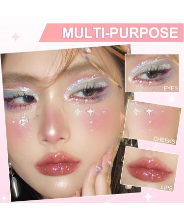 Erinde Liquid Glitter Eyeliner - Waterproof Metallic Eye Liner Pen | Highly Pigmented Shimmer Eyeshadow Liner #10 Sunset - Buy Online on GoSupps.com