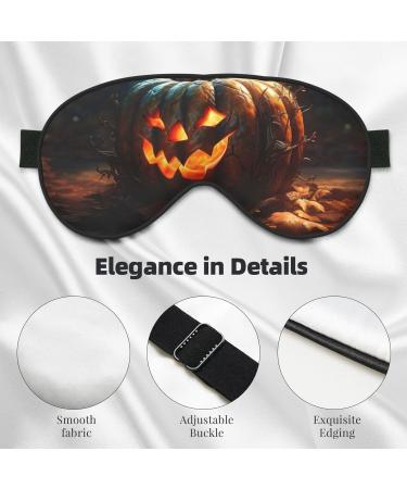 SSIMOO Fall Pumpkin Sleep Mask | Adjustable & Breathable Eye Mask for Comfortable Sleep | Fashionable Sleep Accessory - Buy Online on GoSupps.com