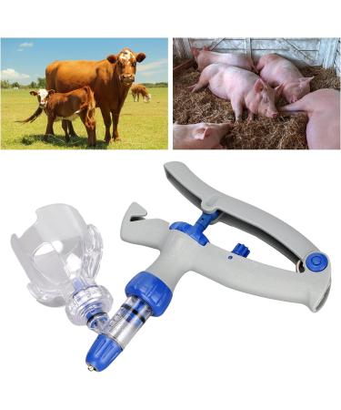 5ml Veterinary Continuous Syringe Injector Gun for Animal Accurate Bottle Insertion - Buy Online on GoSupps.com
