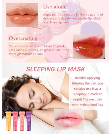 LYSdefeu Moisturising Lip Balm & Lip Mask Set Hydrating Lip Glowy Balm and Lip Sleeping Mask Lip Treatment Lip Care for Whitening Lip Wrinkles Gift Set for Women Grapefruit Set 03 #Grapefruit - Buy Online on GoSupps.com